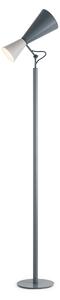Nemo Parliament, šedá stojací lampa se stmívačem, 2x52 E27, výška 180cm