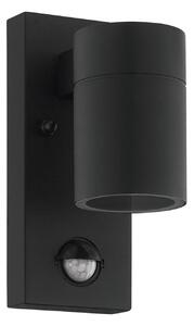 EGLO Nástěnné venkovní LED osvětlení RIGA 5 s čidlem, 1xGU10, 3W, černé, IP44 99571