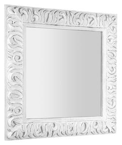 Sapho ZEEGRAS zrcadlo ve vyřezávaném rámu, 90x90cm, bílá