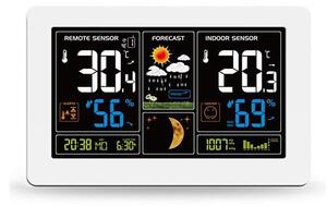 Solight TE81W - Meteostanice s LCD displejem USB nabíjení bílá