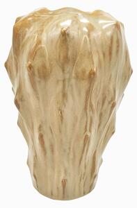 PRESENT TIME Sada 3 ks Hnědá keramická váza Flora malá ∅ 16 × 23,5 cm