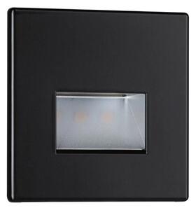 Paulmann LED zápustné svítidlo EDGE Quadro, 8x8cm, 1,2W, 230V, 2700K Barva: Matná černá