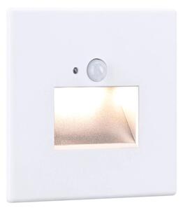 Paulmann LED zápustné svítidlo EDGE Quadro, 8x8cm, 1,2W, 230V, 2700K s čidlem Barva: Bílá