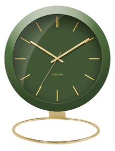KARLSSON Stolní hodiny Globe zelené 21× 24,5 × 14 cm