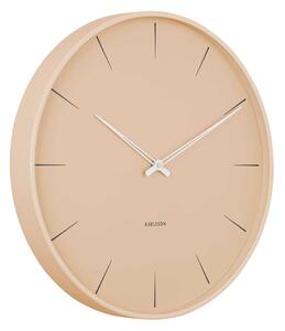 KARLSSON Nástěnné hodiny Lure hnědé 42 × 4,5 cm