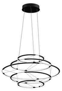 Nemo Drop 5, černé závěsné svítidlo, 35W LED 2700K stmívatelné, průměr 70cm