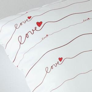Povlak na polštář Veba GEON Love bílá Velikost: 40x40 cm