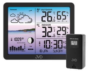 JVD Černá barevná rádiem řízená meteorologická stanice JVD RB3566.1 ( )