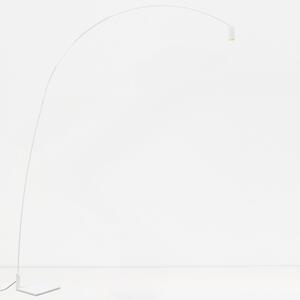 Nemo Fox, bílá designová stojací lampa, 15W LED 2700K stmívatelná, výška 225cm