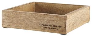 STANDARD SUPPLY Dřevěná bedýnka čtvercová 20 cm