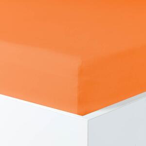 Napínací prostěradlo MAKO JERSEY s elastanem mandarinková Velikost: 90-100x200-220 cm