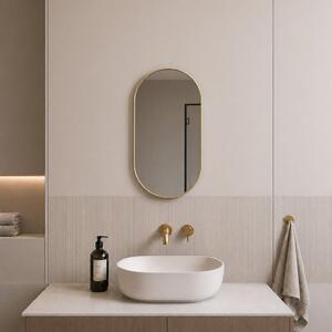 Baltica Design Aluma zrcadlo 50x70 cm oválný zlatá 5904107933580