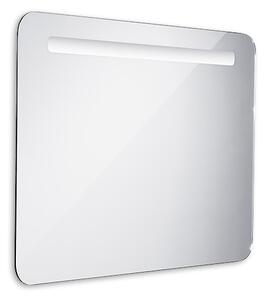 Zrcadlo s LED osvětlením do koupelny, rozměry: 600x800 mm, zaoblené rohy (nimZP-2003)