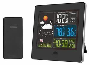 Solight TE80 - Meteostanice s LCD displejem 230V černá