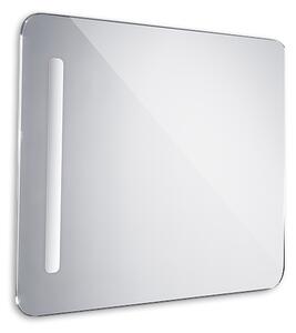 Zrcadlo s LED osvětlením do koupelny, rozměry: 600x800 mm, zaoblené rohy (nimZP-2002)