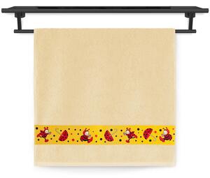 Dětský ručník Veba NORA Berušky tisk žlutá Velikost: 50x100 cm