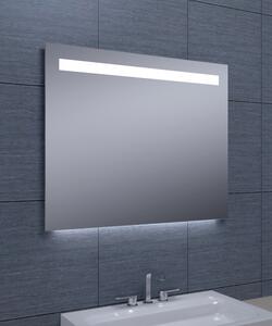 Zrcadlo s horním LED osvětlením 800x650 mm, spodní podsvícení (bssMFC65-80)