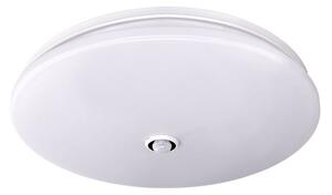 Solight LED stropní světlo PLAIN s PIR sensorem, 18W, 1260lm, 3000K, kulaté, 33cm - WO776