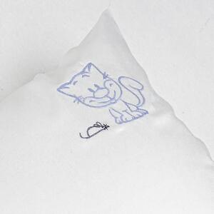 Povlak na polštář Veba GEON se svítícím efektem a výplní Kočička bílá Velikost: 40x40 cm - s výplní