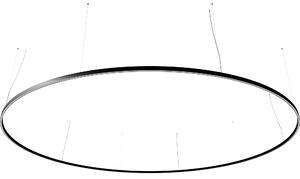 Ilti Zirkol Circle Downlight, černé kruhové závěsné svítidlo, 226W LED 2700K DALI/PUSH, Ø500cm