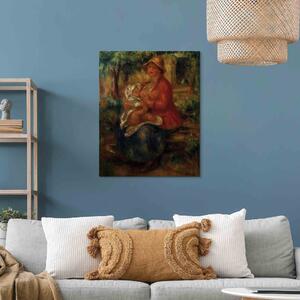 Reprodukce obrazu Aline Renoir en aillaitant son fils