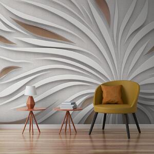 Fototapety Abstraktní květina na látce v hnědých barvách, Fototapety 3D, u06452v1 : uwalls.cz