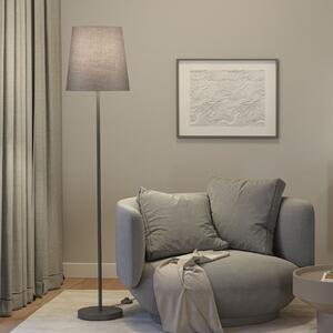 Paulmann 80105 Stellan, stojací lampa z kovu a šedé látky, 1x20W LED E27, výška 161cm