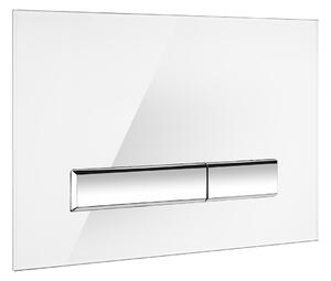 Oltens Torne splachovací tlačítko pro WC bílá/chrom 57200010