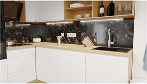 Rohová kuchyně Aurelia levý roh 240x180 cm (bílá mat, lak)