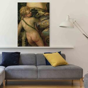 Reprodukce obrazu Amor, detail z obrazu Venuše a Adonis