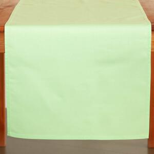 Ubrus Veba GAMA bavlněný satén zelená Velikost: 40x120 cm