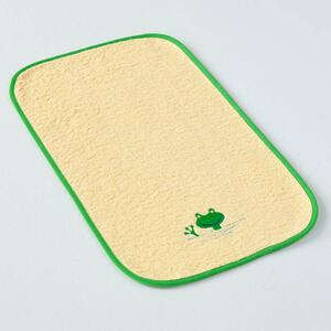 Dětský ručník Veba LOTA žlutá s výšivkou Žabka zelená lemovka Velikost: 30x50 cm