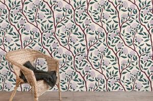 FUGU Květinová tapeta Pivoňky v zahradě – Chinoiserie Peonies Materiál: Digitální eko vlies - klasická tapeta nesamolepicí
