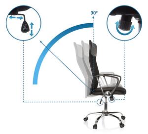 Hjh OFFICE Kancelářská židle ARIA HIGH, černá (100337166)