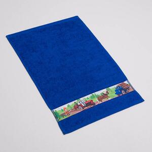Dětský ručník Veba RUJANA Les tisk tmavá modrá Velikost: 30x50 cm