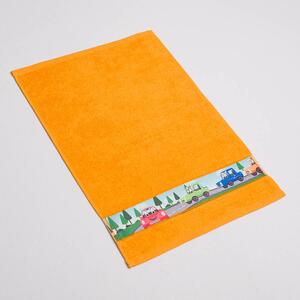 Dětský ručník Veba RUJANA Auta tisk oranžová Velikost: 30x50 cm