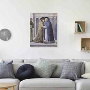 Reprodukce obrazu Setkání dvou zakladatelů řádu svatého Františka z Assisi a Dominika v Římě