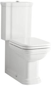 Kerasan WALDORF WC kombi, spodní/zadní odpad, bílá-chrom