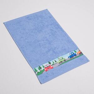 Dětský ručník Veba RUJANA Auta tisk světlá modrá Velikost: 30x50 cm