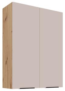 SOLEA k | horní kuchyňská skříňka 80 G-108 2F policová | 80 cm | EXTRA VYSOKÁ | artisan/kašmír | VÝBĚR ÚCHYTŮ