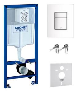 Sada podomítkový WC modul Grohe Rapid SL 38539001, splachovací tlačítko Grohe Skate 38732SH0