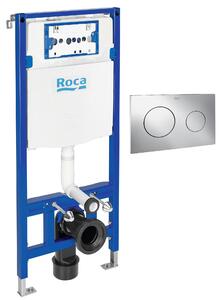 Sada podomítkový WC modul Roca Duplo One A890070020, splachovací tlačítko Roca PL A890189001