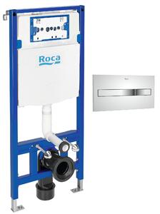 Sada podomítkový WC modul Roca Duplo One A890070020, splachovací tlačítko Roca PL A890196001
