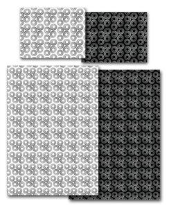 Povlečení Veba APOLLO Kolečka černobílá Velikost: 140x200 cm + 70x90 cm