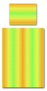 Povlečení Veba GEON Harmony kosočtverce žlutozelená Velikost: 140x220 cm + 70x90 cm
