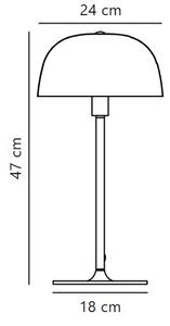 Nordlux 2010225033 Cera, stolní lampa kartáčovaná ocel 1xE27, průměr 24cm