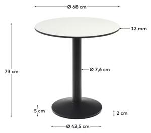 Bílý bistro stolek Kave Home Esilda 68 cm