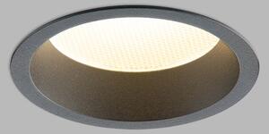 LED2 2550173 Zeta 2 XS, černé svítidlo pro zapuštění, 6/10W LED 2700K/3000K/4000K, ⌀10,3cm, IP44