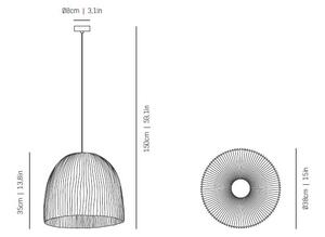 A-Emotional Light A-emotional Onn medium, závěsné svítidlo, 1x12W LED E27, bílá, Ø35cm, výška 33cm