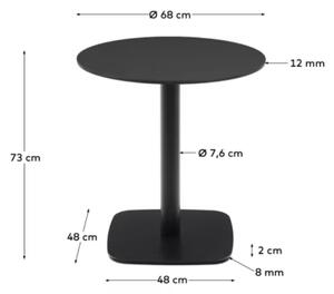 Černý bistro stolek Kave Home Esilda 68 cm